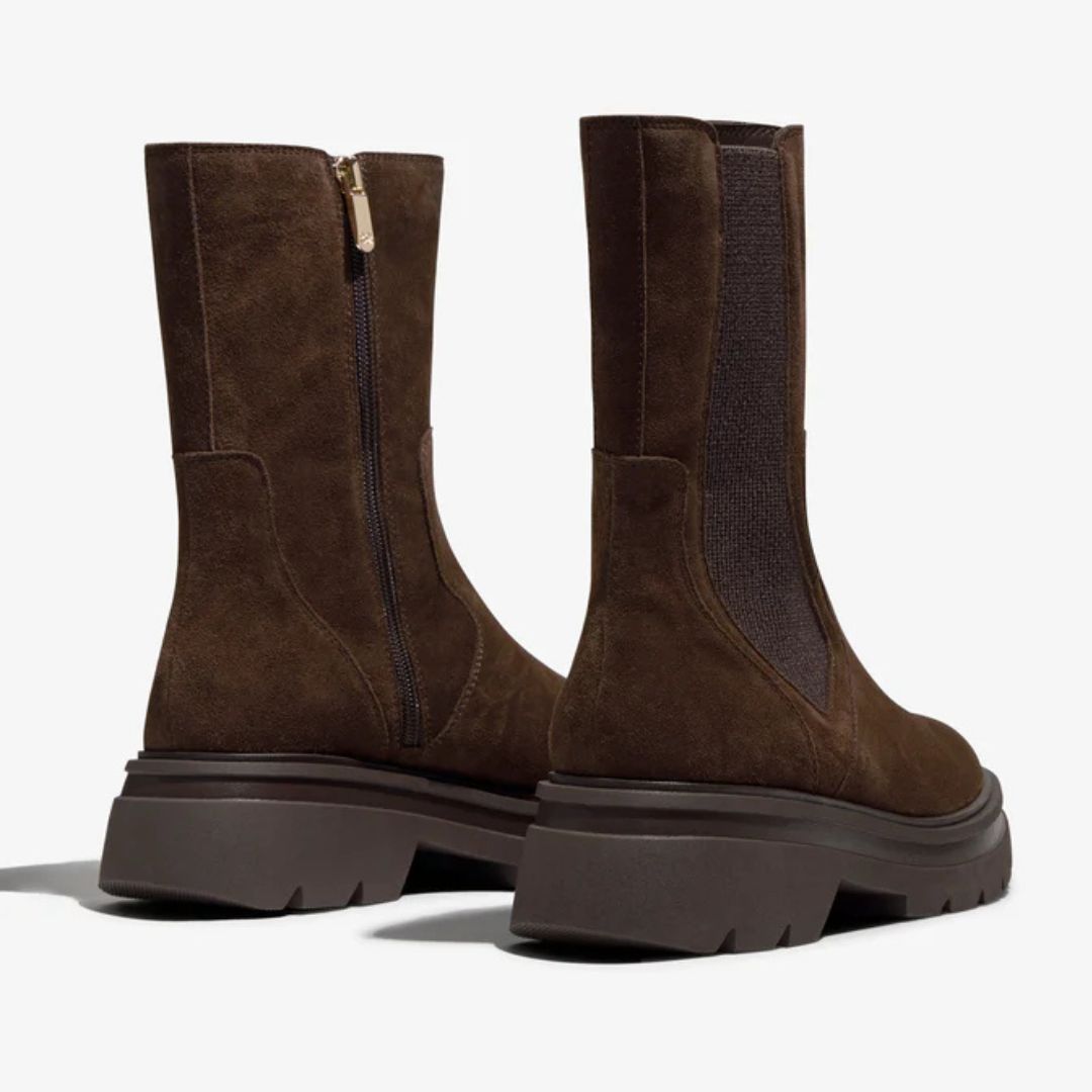 Regarde Le Ciel MILLIE Granatowe zamszowe botki do kostki