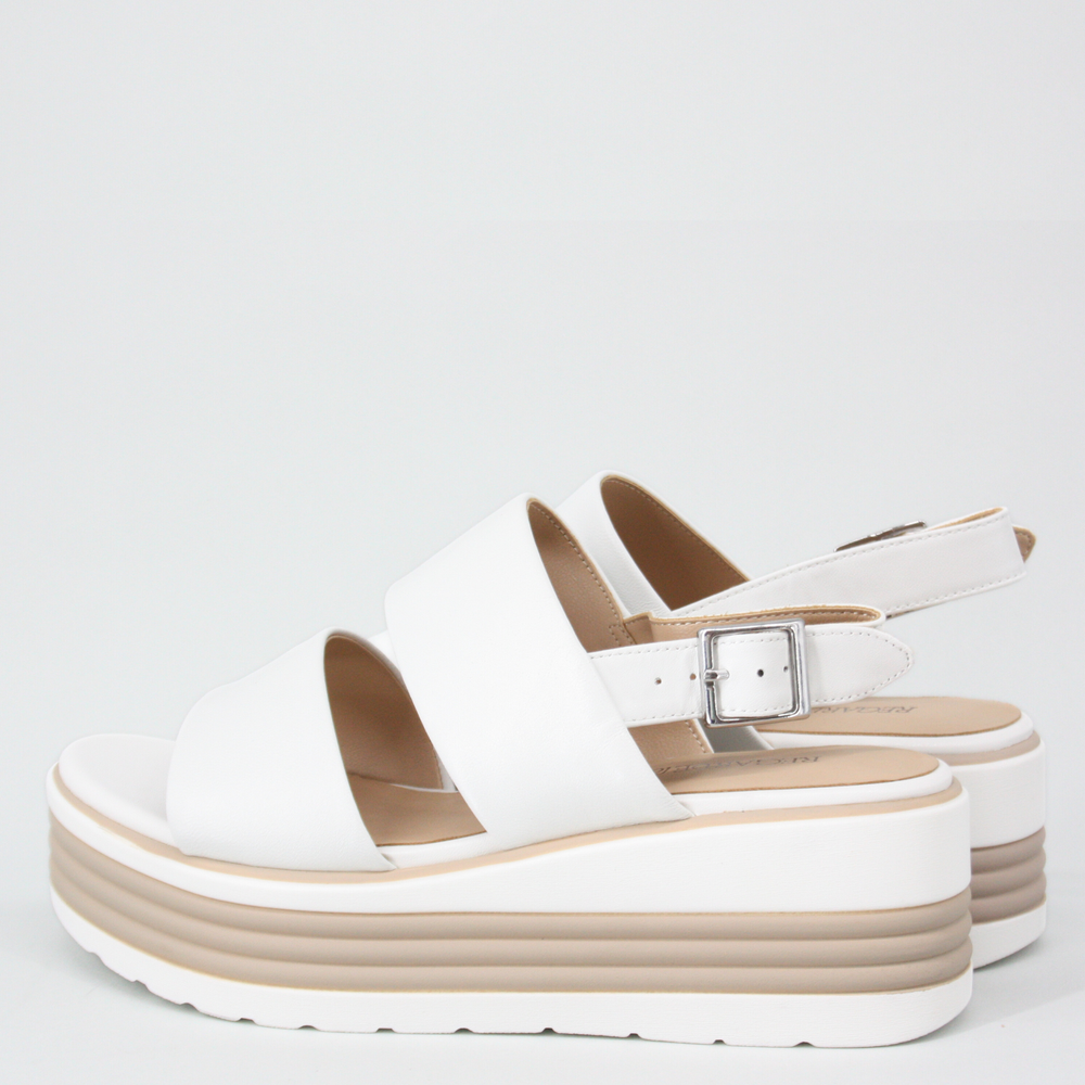 Regarde Le Ciel SHEYLA White Platform Sandals
