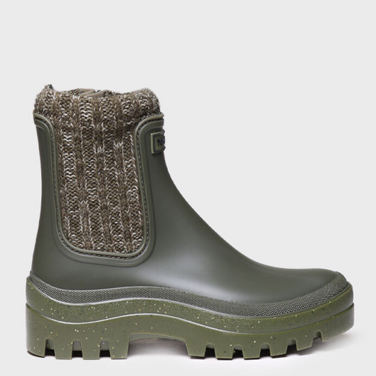 Toni Pons CAMOS Khaki Sock Welly Boots