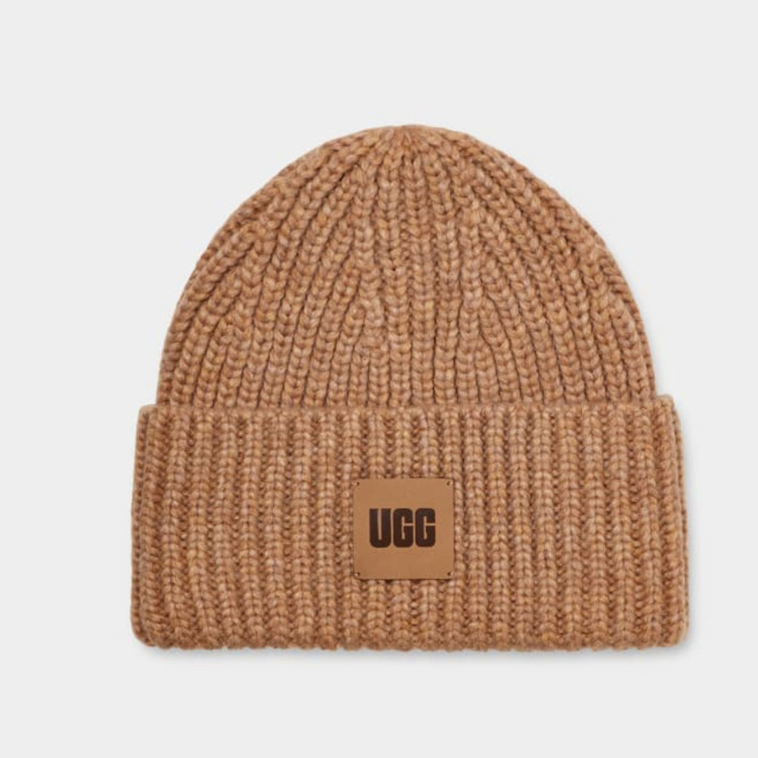 UGG Camel Chunky Rib Beanie