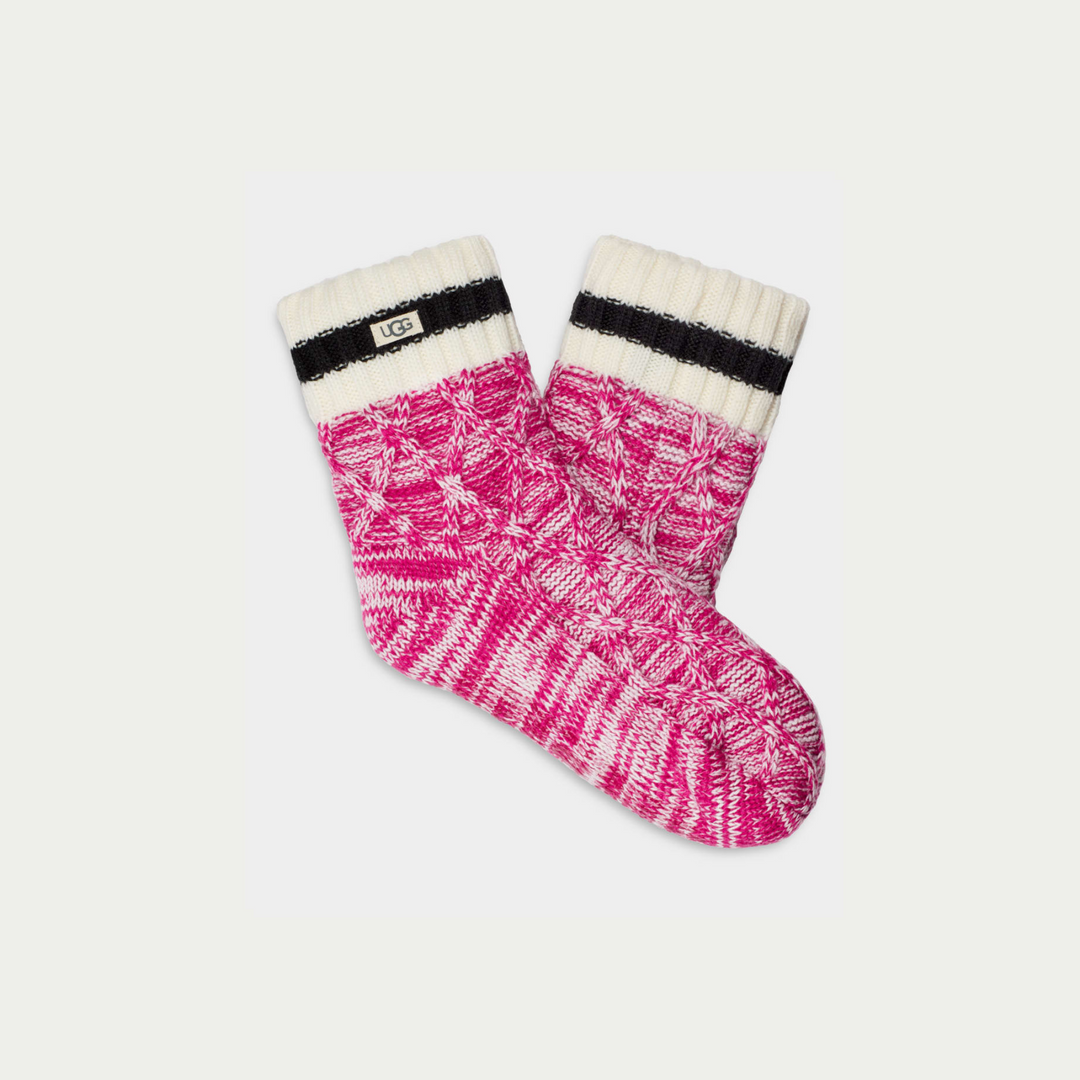 Ugg DE DEE Sock Solferino/Pink/Tar