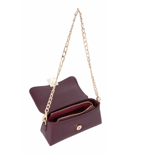 Valentino EVISSA Burgundy Clutch