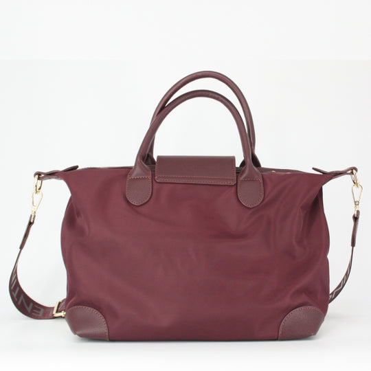 Valentino JOLLY RE Burgundy Travel Tote