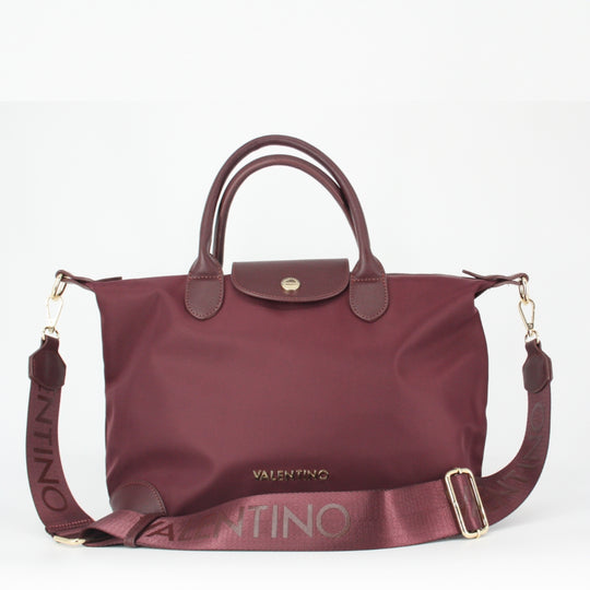 Valentino JOLLY RE Burgundy Travel Tote