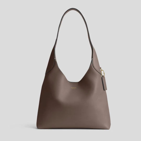 Coach BROOKLYN Brass/Dark Stone Shoulder Bag 28