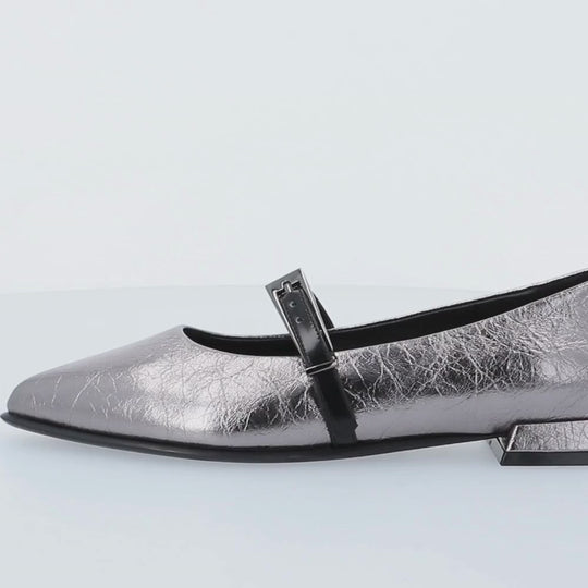 Elvio Zanon LIPA Metallic Silver Pump