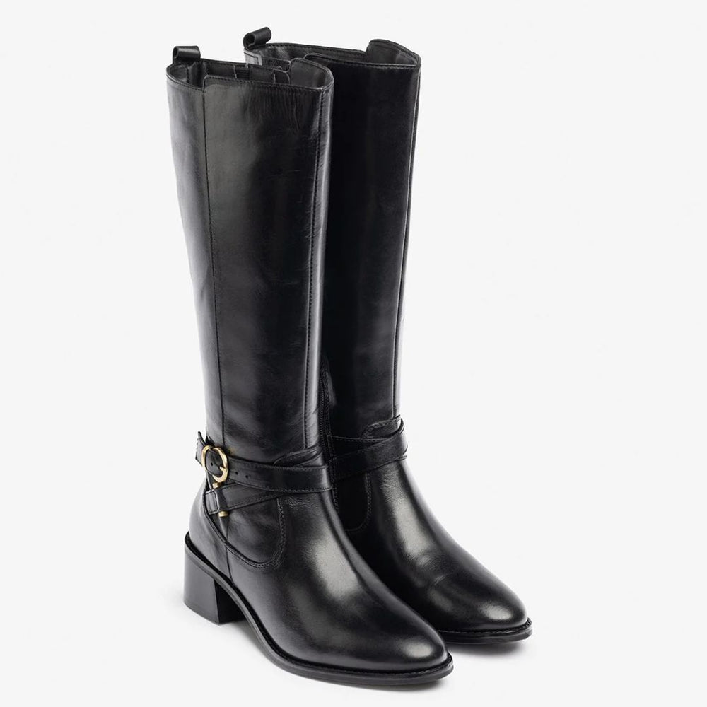 Yokono LEI Black Leather Boots