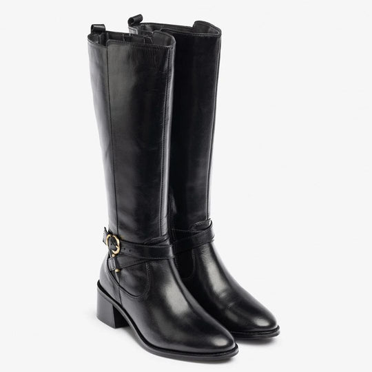 Yokono LEI Black Leather Boots