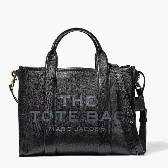 Marc Jacobs Black Medium Leather Tote Bag