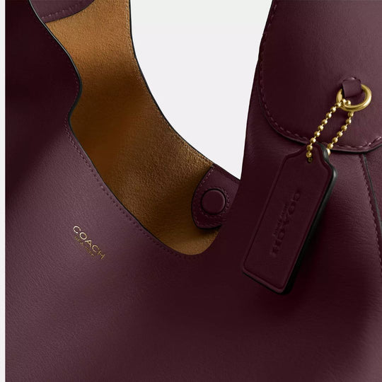 Torba na ramię Coach BROOKLYN Brass/Dark Stone 39