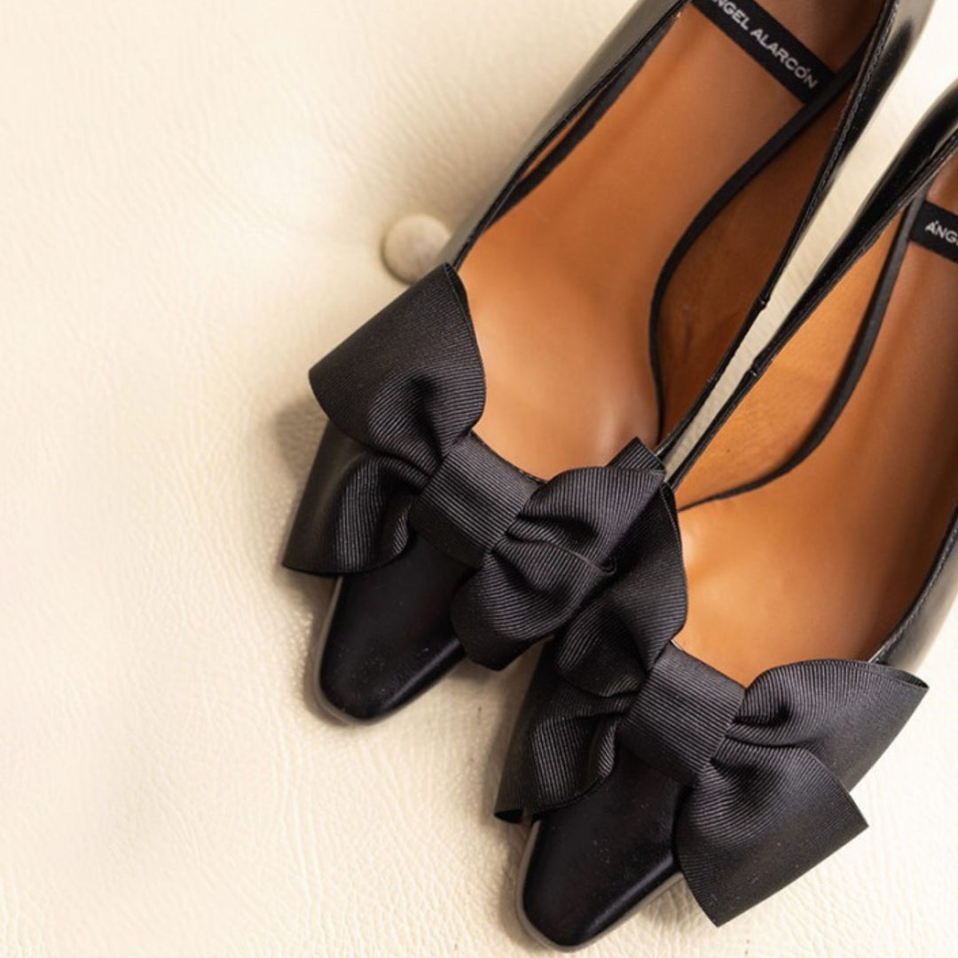 Angel Alarcon AUDREY Black Ballerina Pump