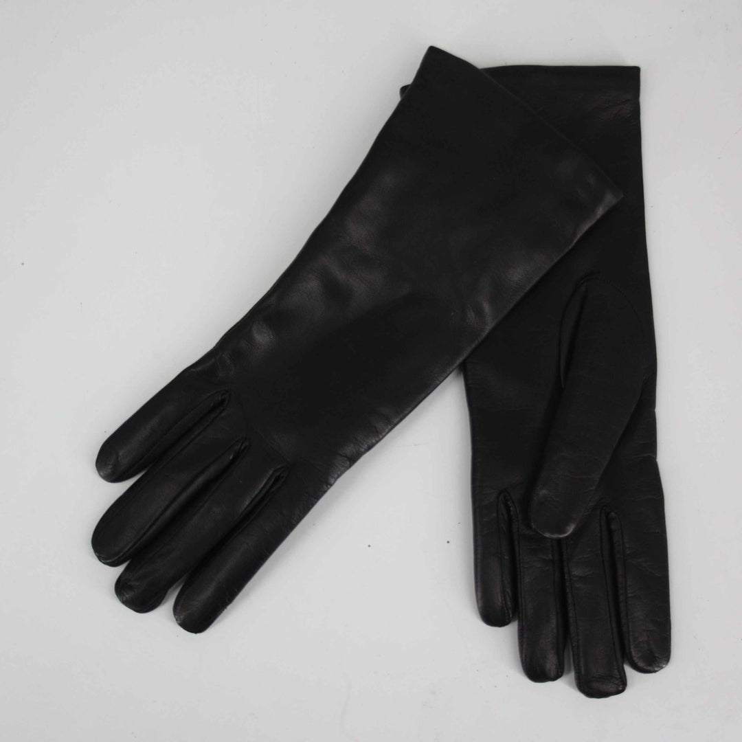 Caridei Chiara Black Leather Gloves