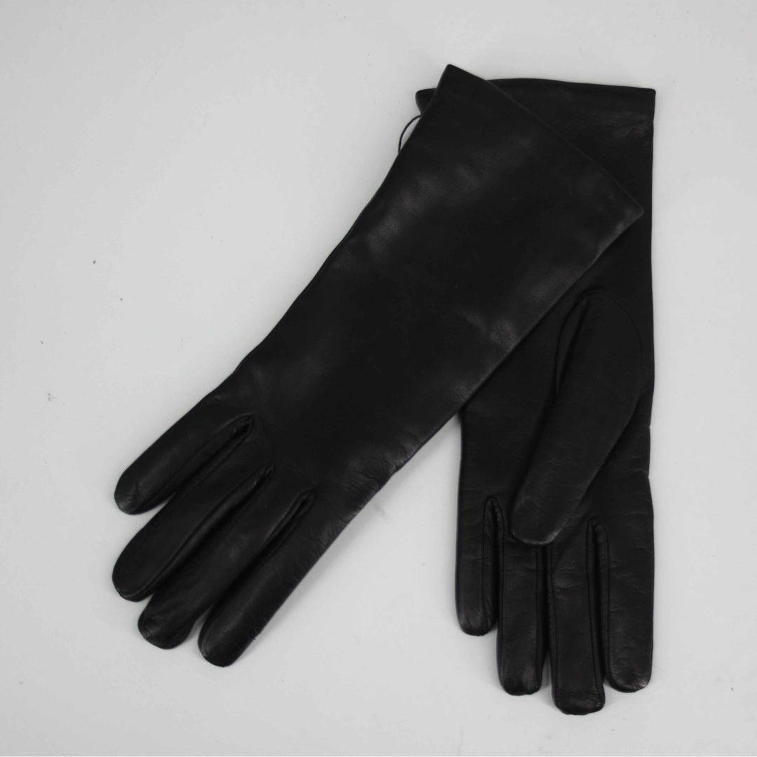 Caridei Chiara Black Leather Gloves