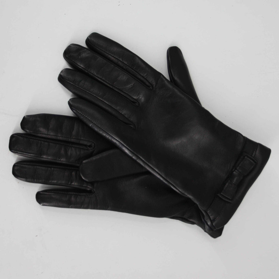 Caridei Valentina Black Leather Gloves