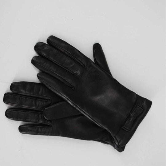 Caridei Valentina Black Leather Gloves