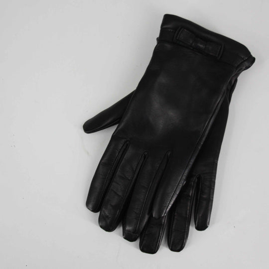 Caridei Valentina Black Leather Gloves