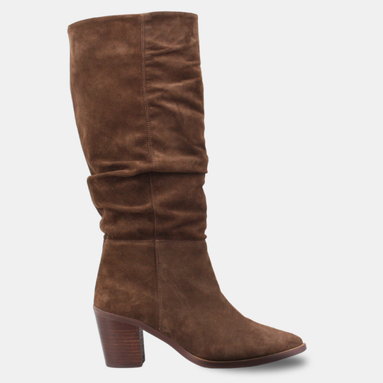 Alpe CINDY Suede Knee High Chocolate Boots