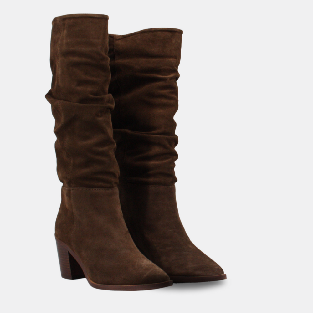 Alpe CINDY Suede Knee High Chocolate Boots