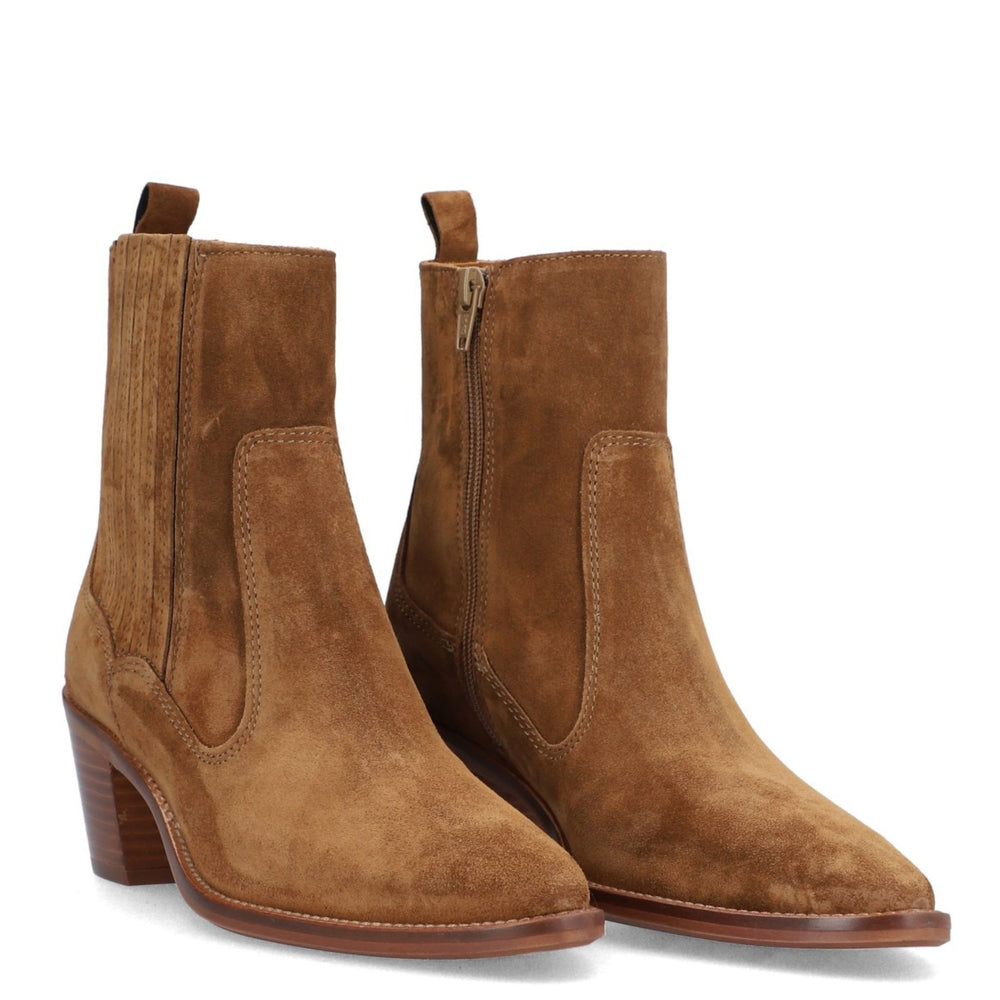 Alpe DRIFTER Tan Suede Cowboy Boots