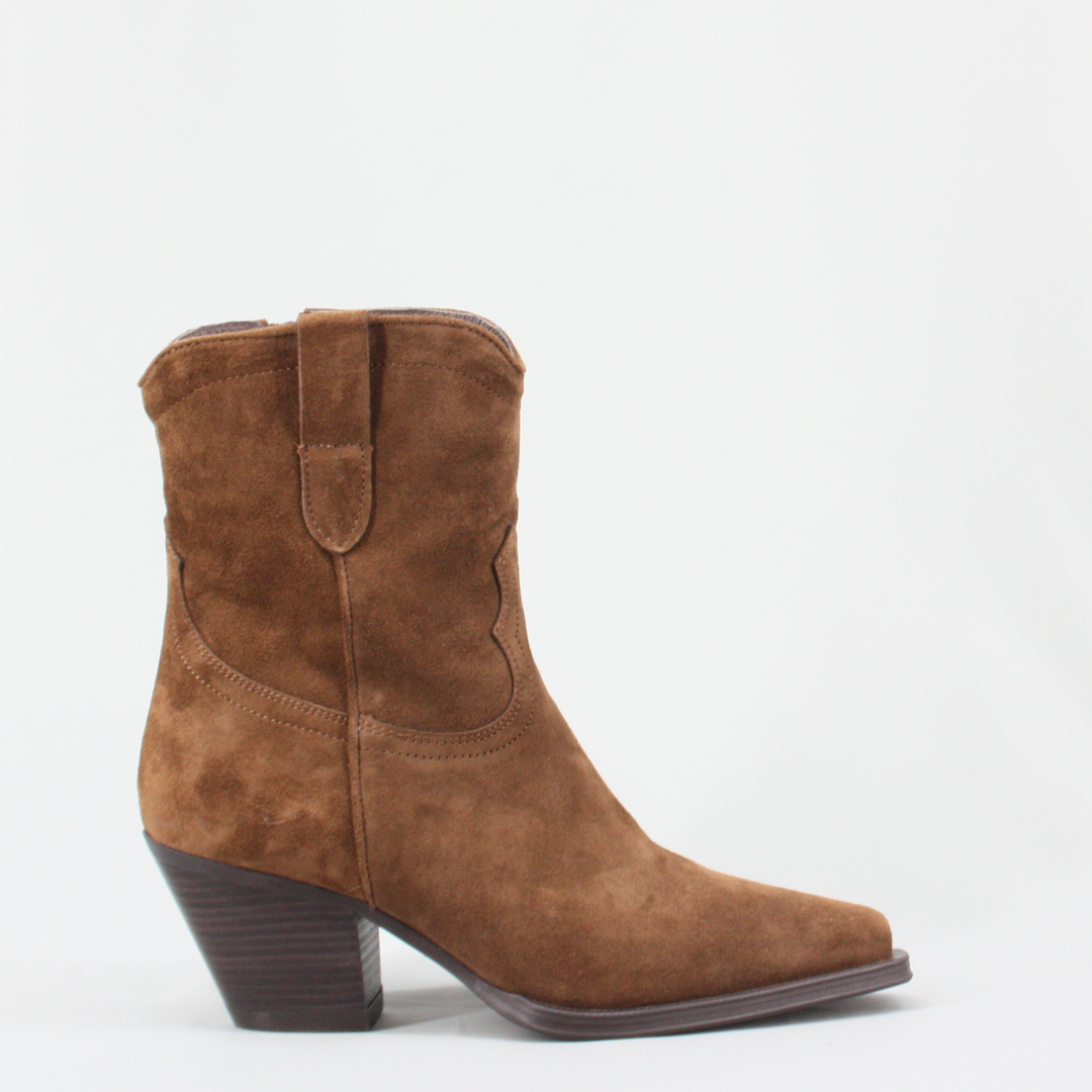 Alpe TEXAS Chocolate Suede Ankle Boots