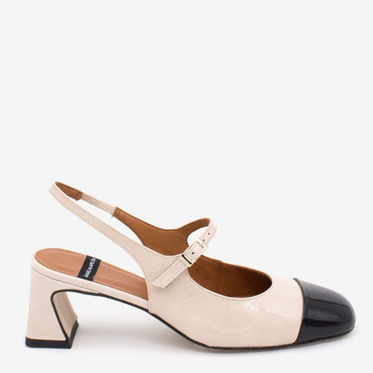 Angel Alarcon DAPUN Black & Cream Mary Jane Pumps