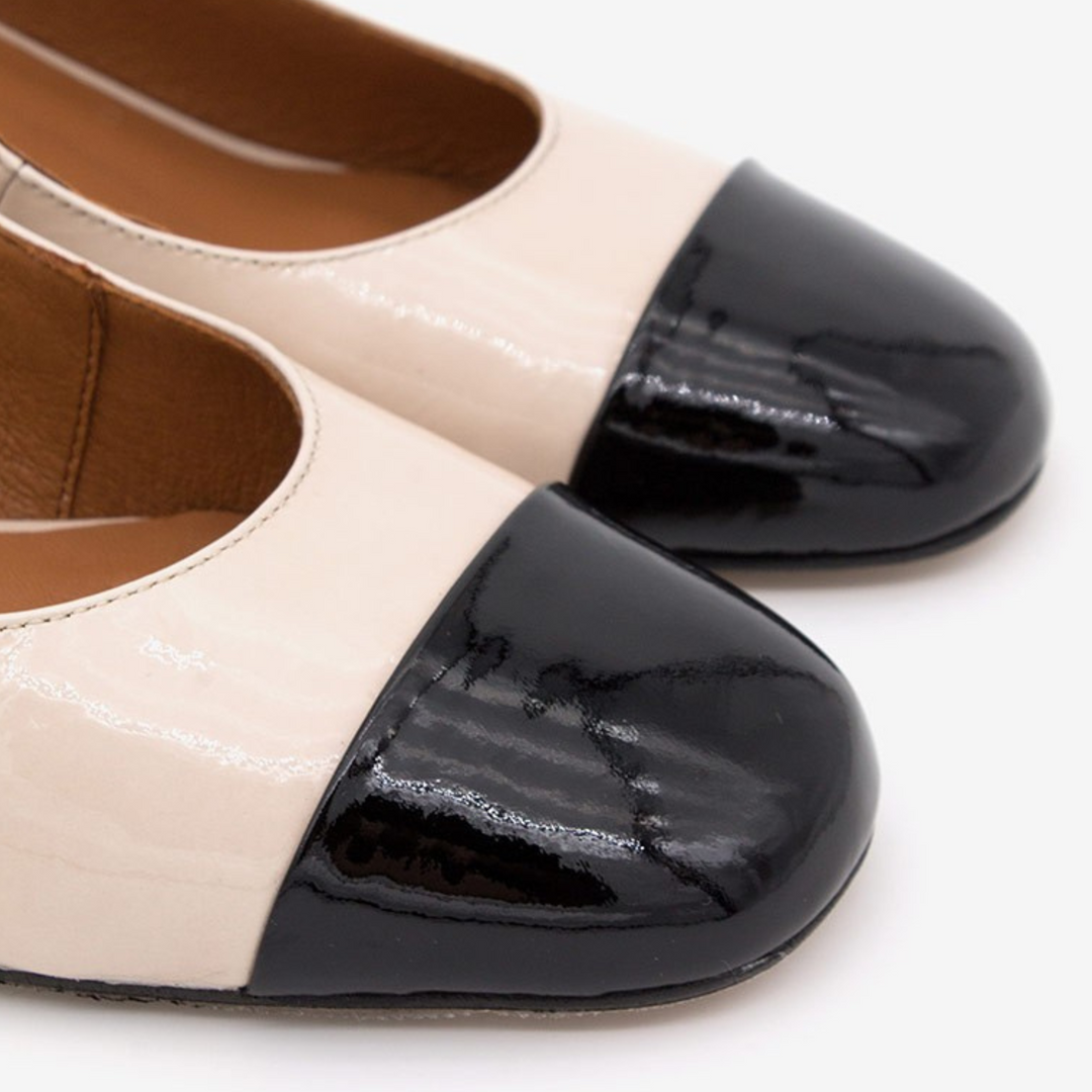 Angel Alarcon DAPUN Black & Cream Mary Jane Pumps