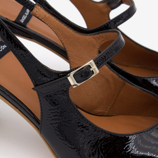 Angel Alarcon JADEN Black Mary Jane Pumps