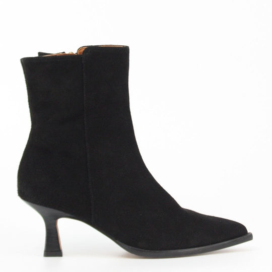 Angel Alarcon APRIL Black Suede Ankle Boots