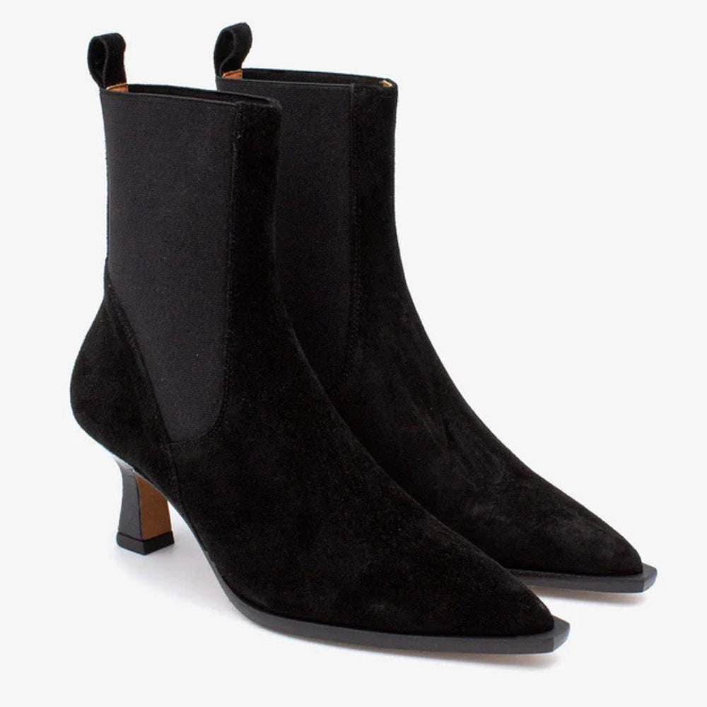 Angel Alarcon BRIELAS Black Suede Ankle Boots