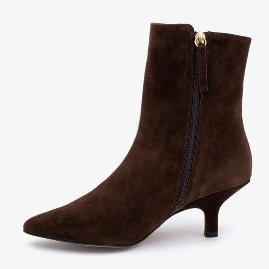 Angel Alarcon APRIL Dark Brown Suede Ankle Boots