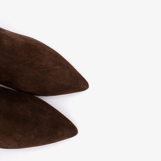 Angel Alarcon APRIL Dark Brown Suede Ankle Boots