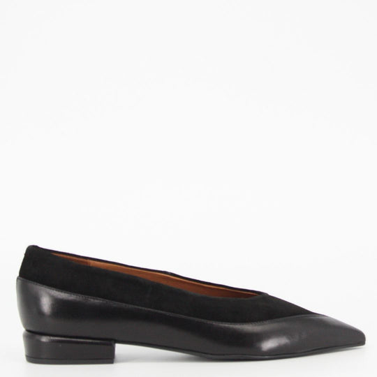 Angel Alarcon DENISE Black Leather and Suede Pump