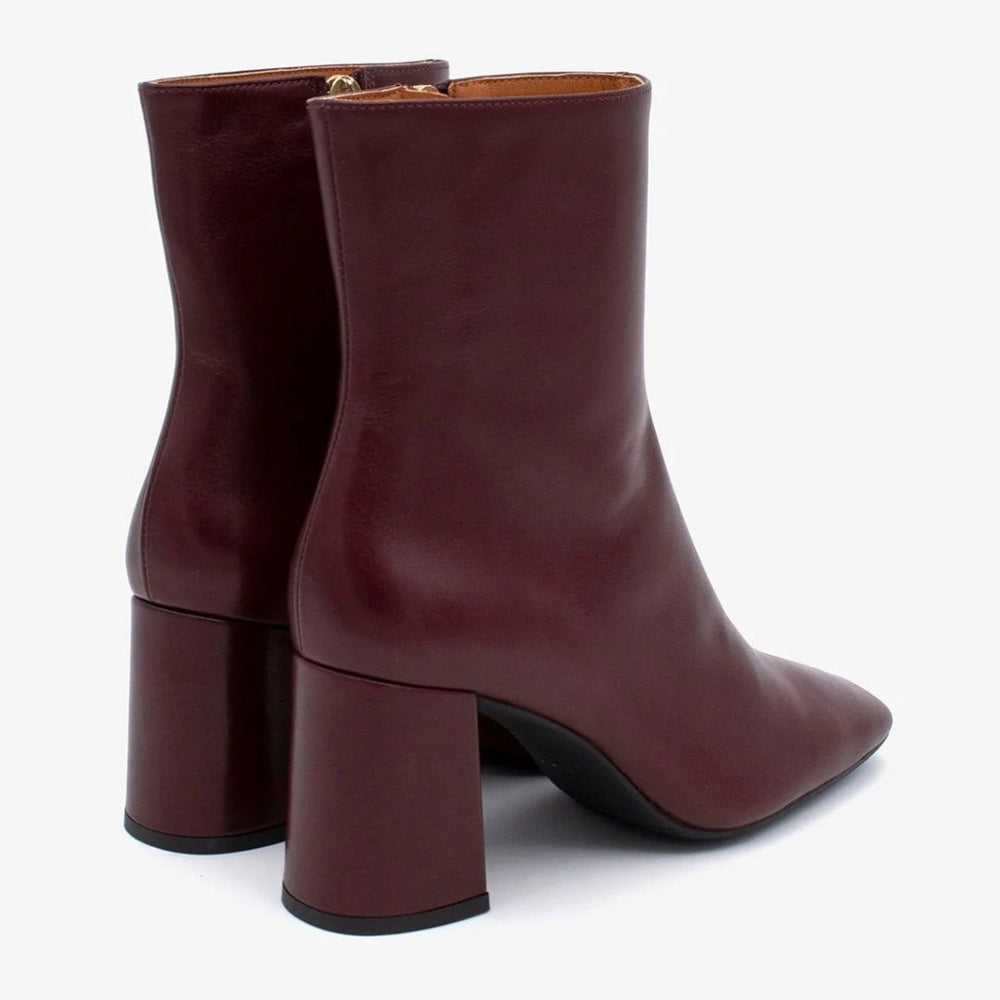 Angel Alarcon DRIMIA Burgundy Leather Ankle Boots
