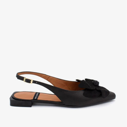 Angel Alarcon FIORA Black Ballerina Pump