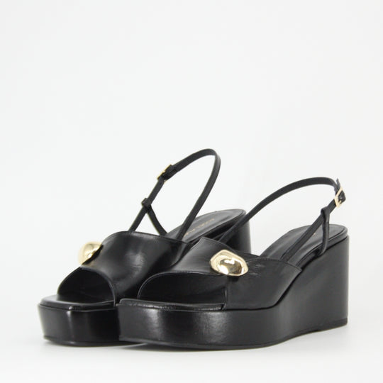 Angel Alarcon HALDESA Szpilka z nadrukiem w panterkę