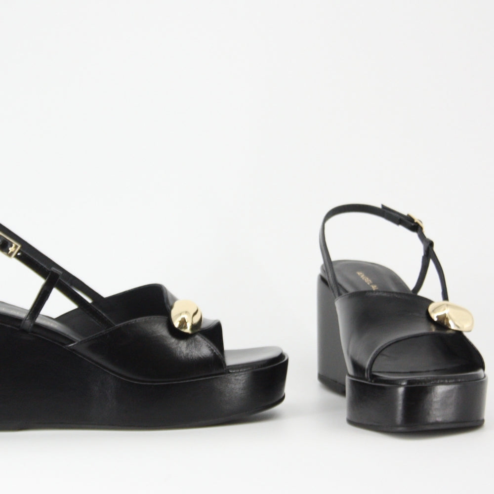 Angel Alarcon HALDESA Szpilka z nadrukiem w panterkę