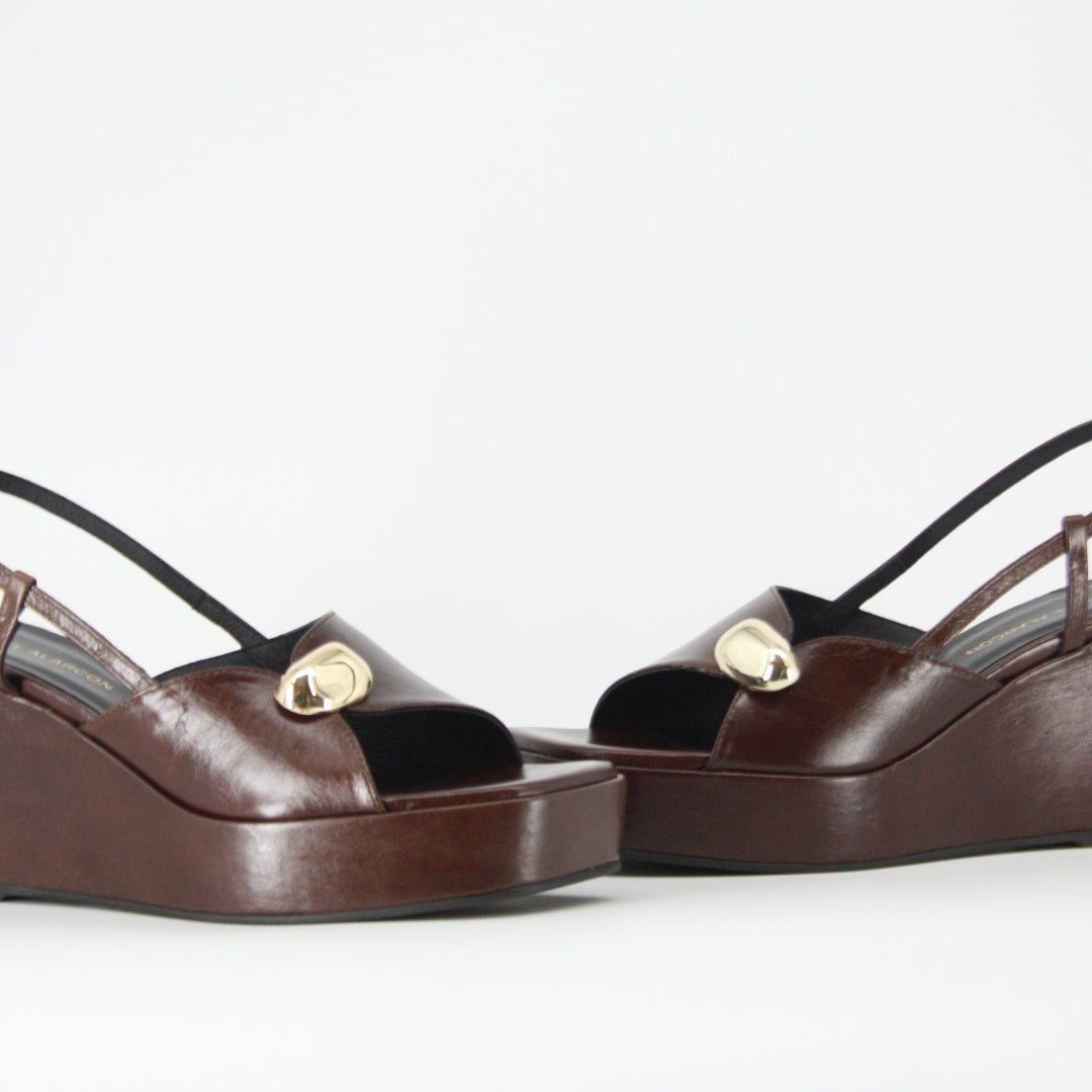 Angel Alarcon HALDESA Szpilka z nadrukiem w panterkę