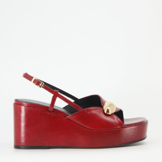 Angel Alarcon HALDESA Szpilka z nadrukiem w panterkę