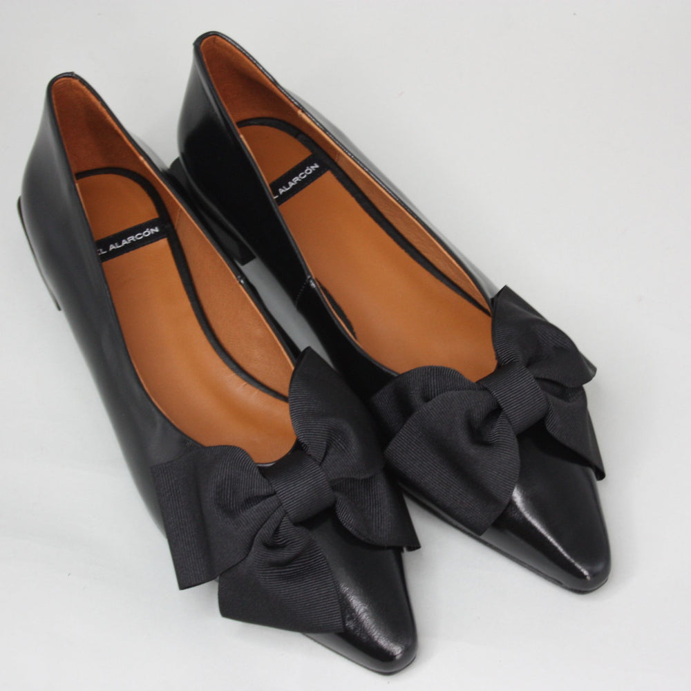 Angel Alarcon GRACE Black Ballerina Pump