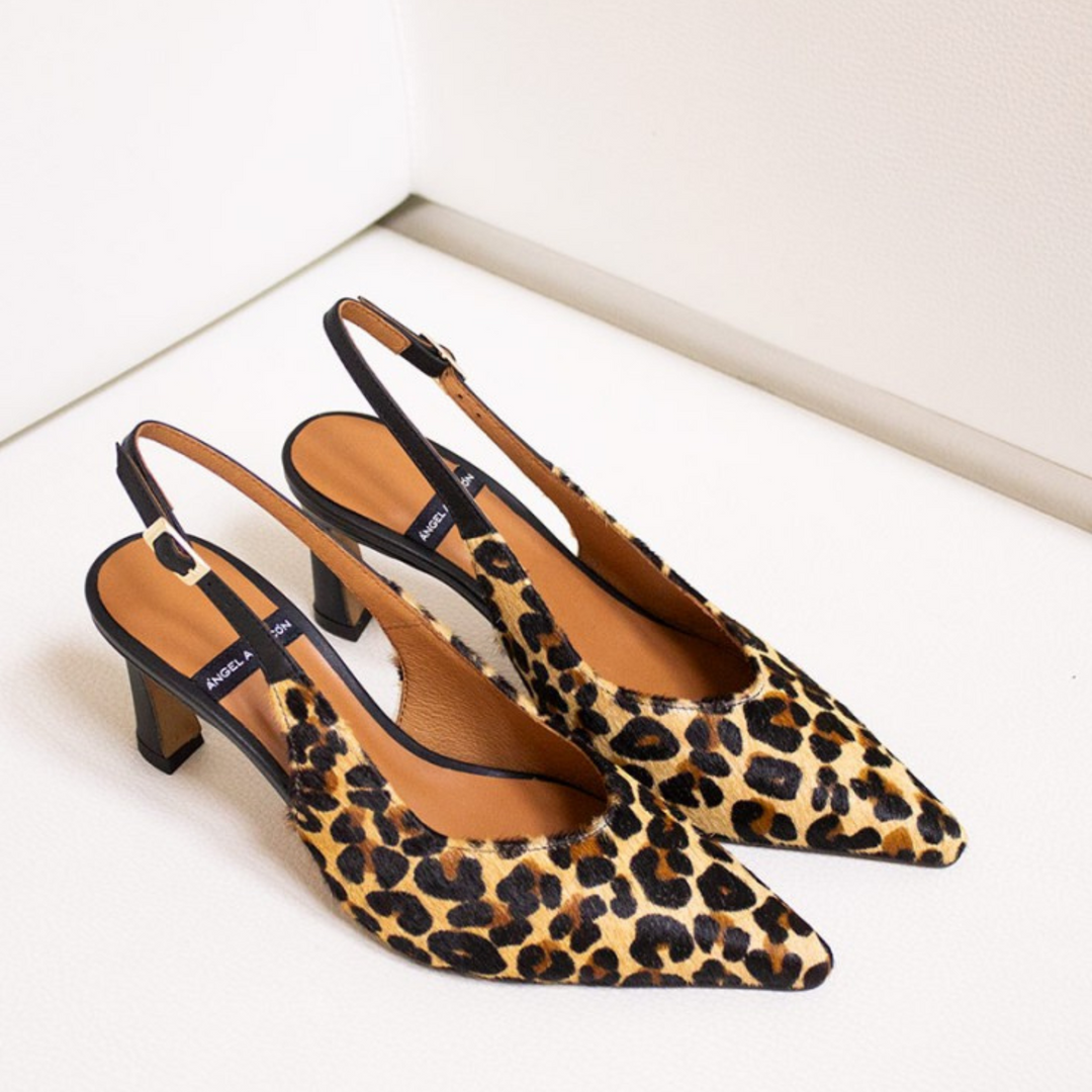 Angel Alarcon HALDESA Leopard Print Stiletto