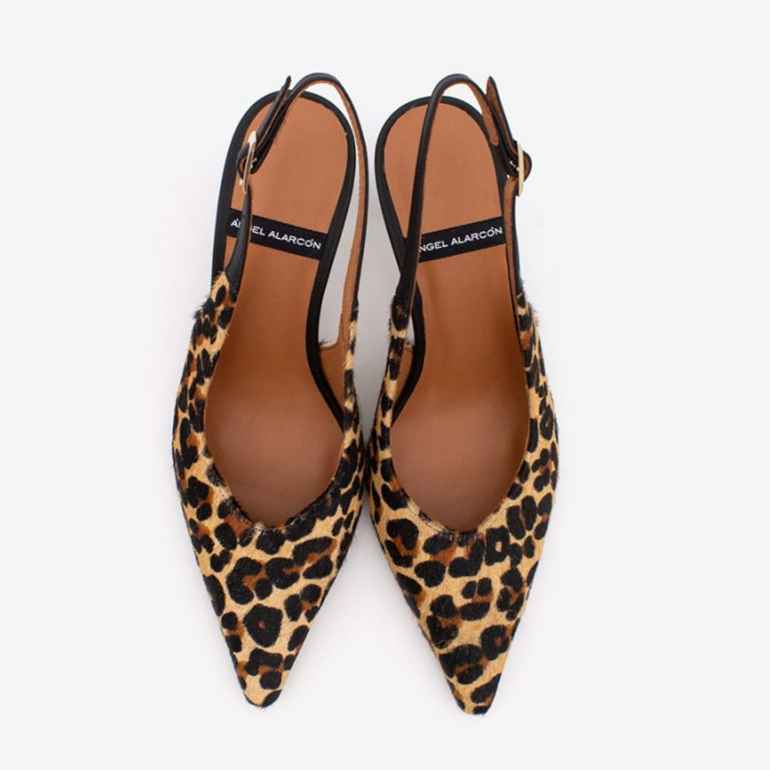 Angel Alarcon HALDESA Leopard Print Stiletto