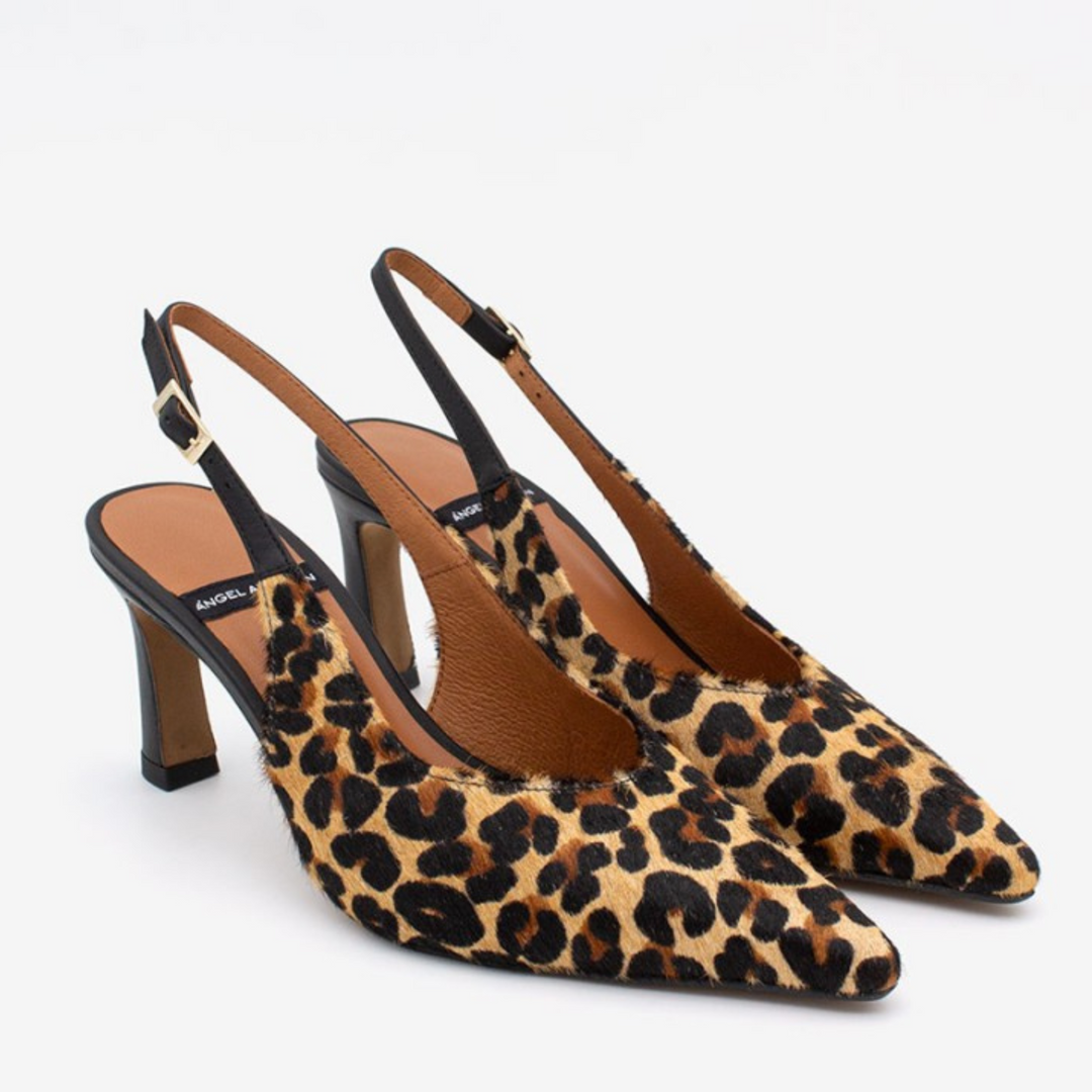 Angel Alarcon HALDESA Leopard Print Stiletto