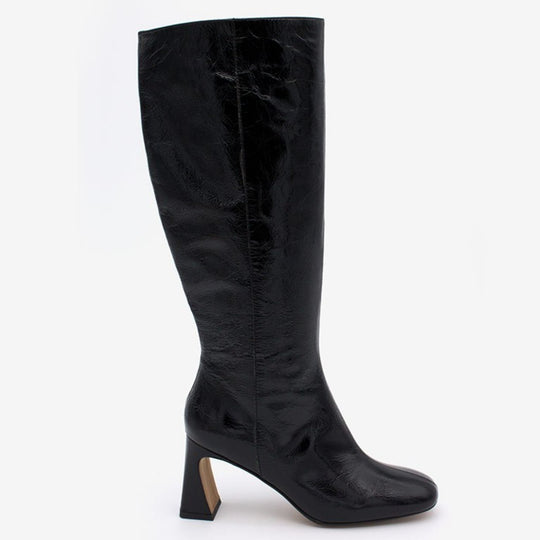 Angel Alarcon JATA Black Patent Knee-High Boots