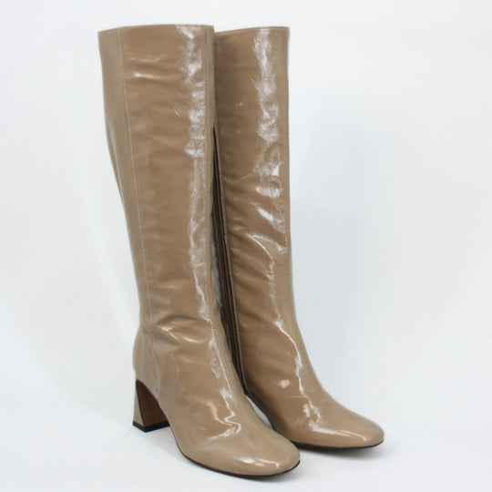 Angel Alarcon JATA Taupe Patent Knee-High Boots