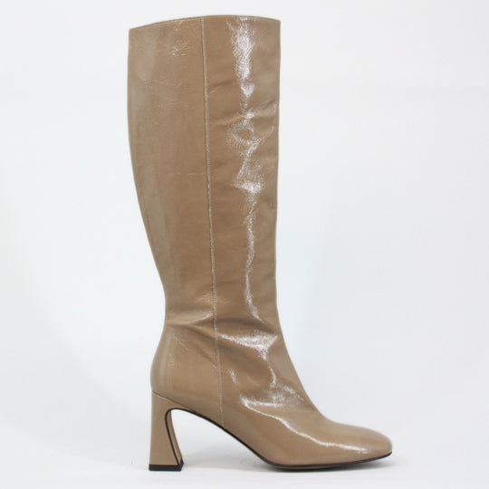 Angel Alarcon JATA Taupe Patent Knee-High Boots