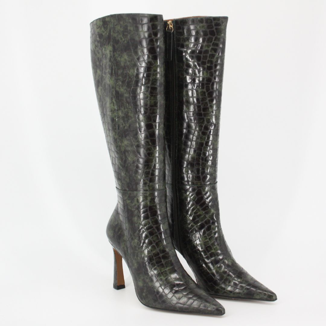 Angel Alarcon LALTA Green Knee high Boots