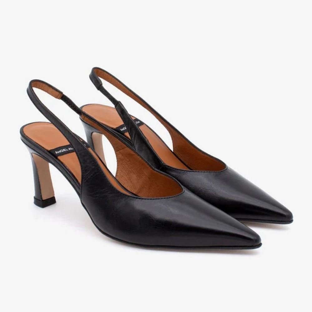 Angel Alarcon NARA Black Leather Pump