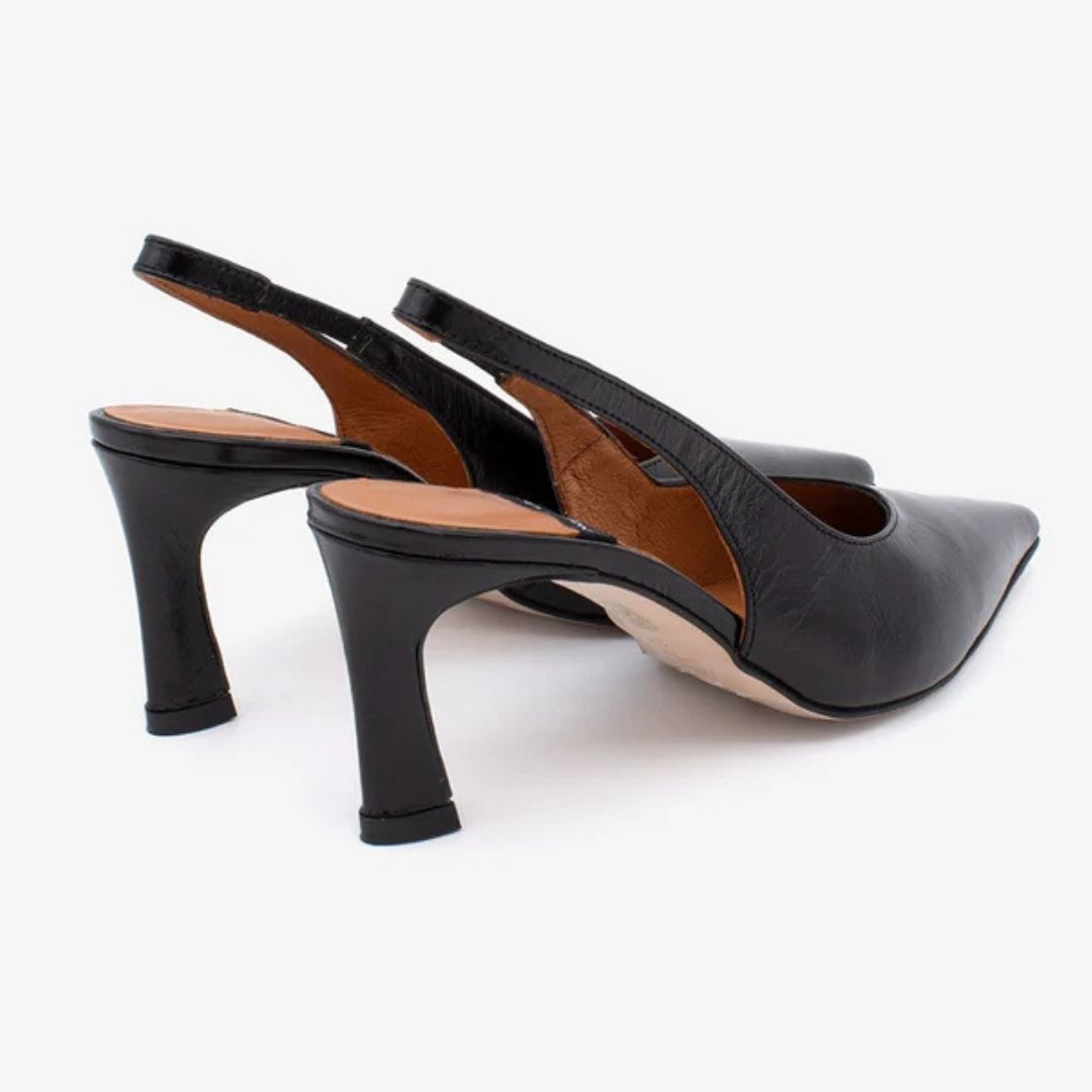 Angel Alarcon NARA Black Leather Pump