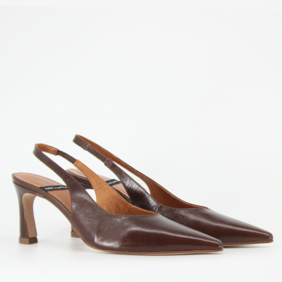 Angel Alarcon NARA Brown Leather Pump
