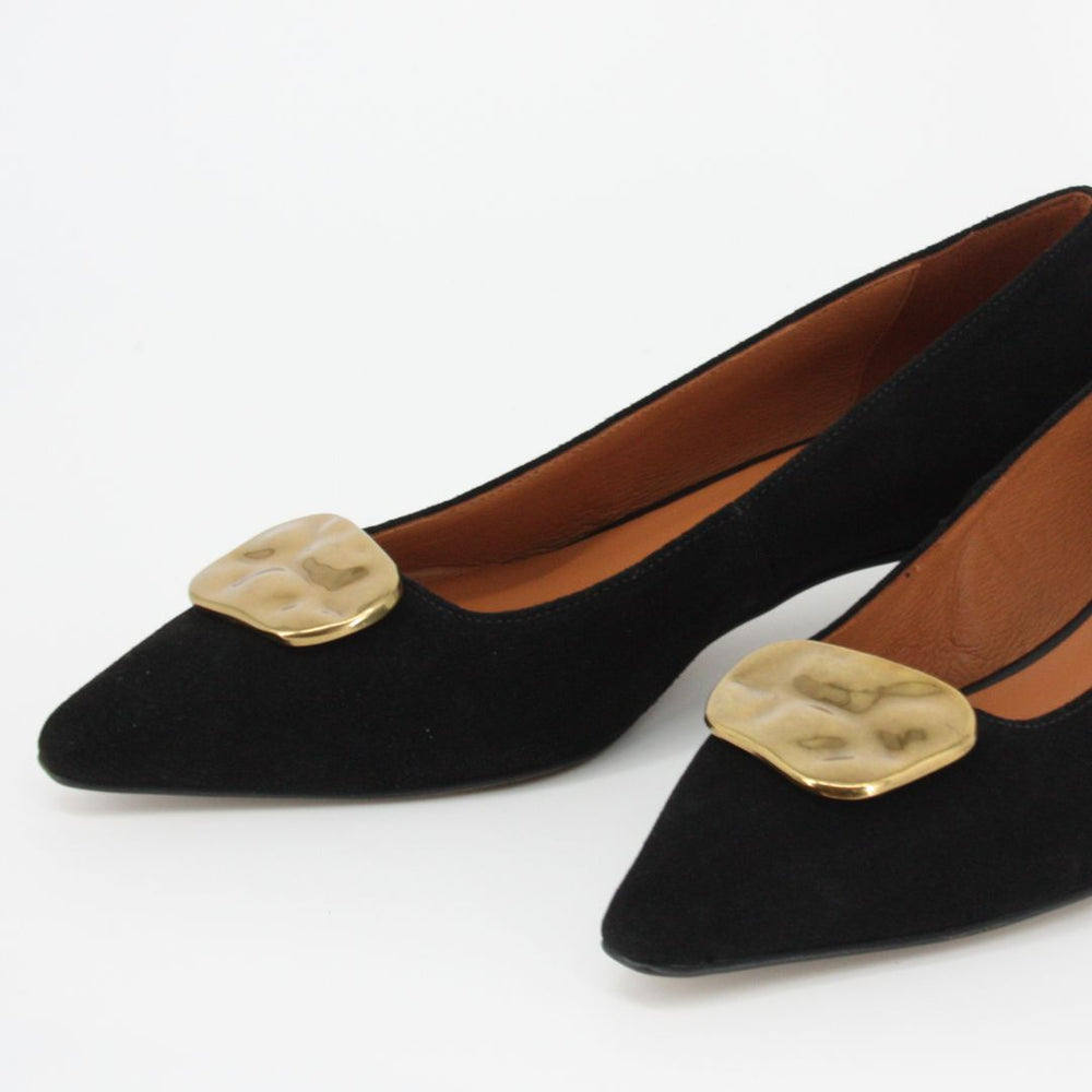 Angel Alarcon NINON Black Suede Pump